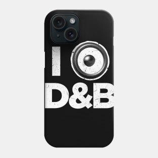 I love Dnb drum and bass music Phone Case