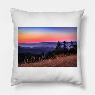 Sunset over Kneeland landscape Pillow