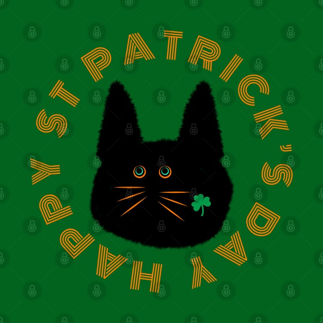 St Patrick’s Shamrock Cat by chowlet