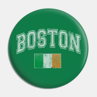 Boston Irish Flag Ireland St Patricks Day Pin