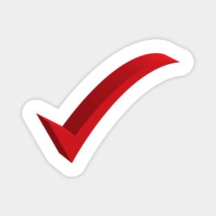 Red check mark Magnet