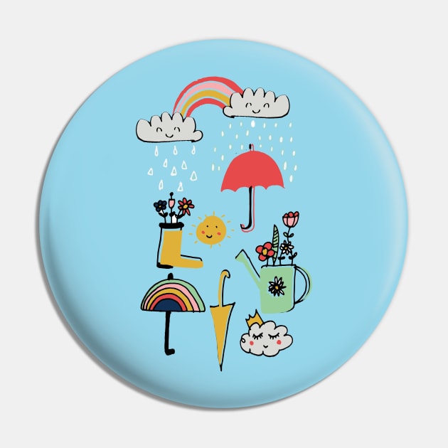 April Shower Pin by bruxamagica