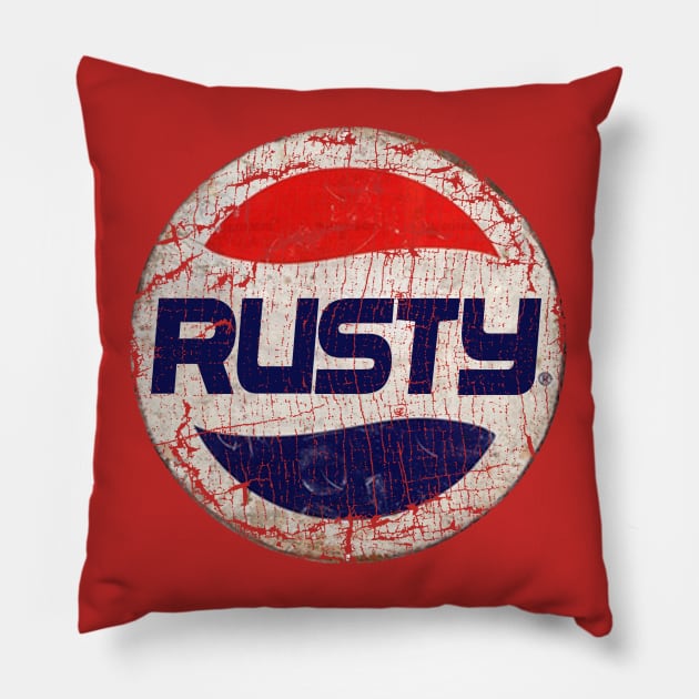 RUSTY Or PEPSI Pillow by gulymaiden