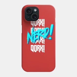 Nerd (blue & white) Phone Case