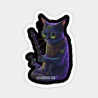 Techno T-Shirt - Techno Cat - Catsondrugs.com - Techno, rave, edm, festival, techno, trippy, music, 90s rave, psychedelic, party, trance, rave music, rave krispies, rave flyer T-Shirt T-Shirt T-Shirt Magnet