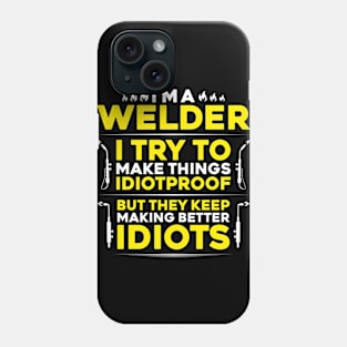 Welder Operator Welding Coded Welder Phone Case