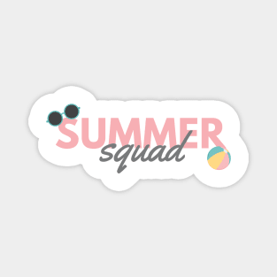 Summer Squad. Sun, Surf, Sand Design for Summer and Beach Lovers. Magnet