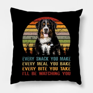 Tail Tales Bernese I'll Be Watching You Tee Extravaganza Pillow