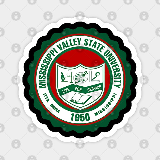 Mississippi Valley State 1950 University Apparel Magnet by HBCU Classic Apparel Co