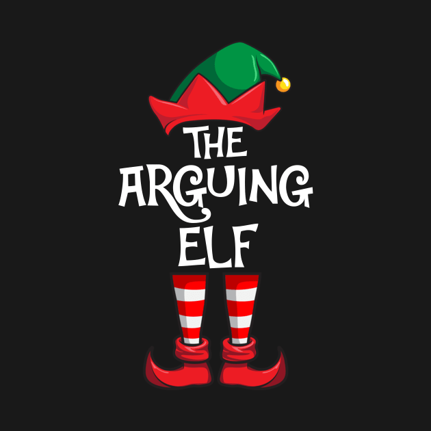 Arguing Elf Matching Family Christmas by hazlleylyavlda