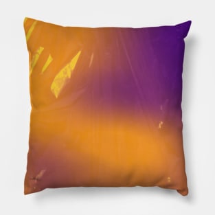 purple and orange gradient Pillow