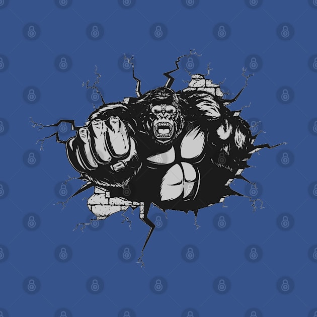 Gorilla by Happy Art Designs