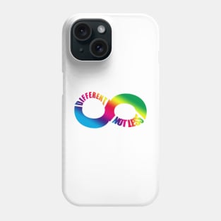 Different Not Less. Autism and Neurodiversity Phone Case