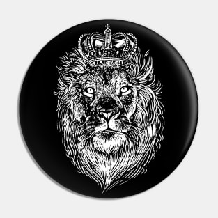 Crowned Lion Pin