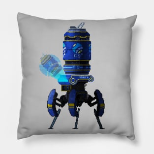 Cyperpunk soda can robot Pillow