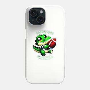 Let's Play Football Cute Gator Phone Case