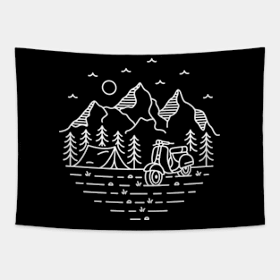 Scooter Adventure Tapestry