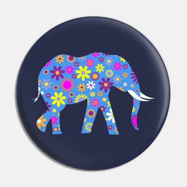 Cute Elephant Floral Design - Unique Gift Ideas Pin by Cartba