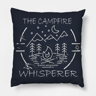 The Campfire Whisperer, Tank Top, Campfire, Camping, Camper, Camp, Men camping, Women's Camping, Funny Campfire Pillow