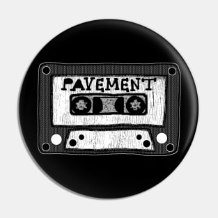 pavement cassette black and white Pin