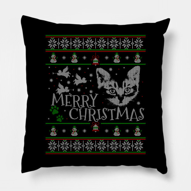 Cute American Shorthair Christmas Cat Snow Man - American Shorthair Christmas Cat
