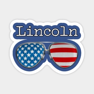 USA PILOT GLASSES LINCOLN Magnet