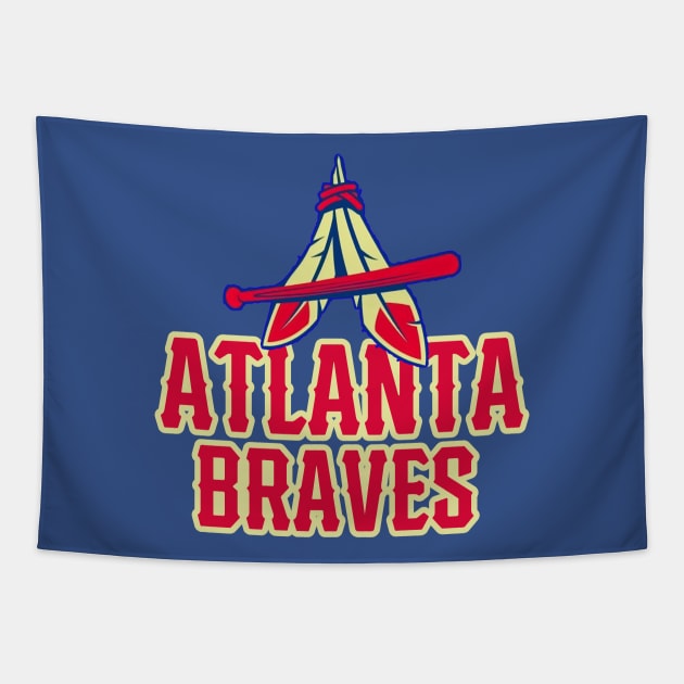 Atlanta Braves Vintage Tapestry by HUNTINGisLIFE