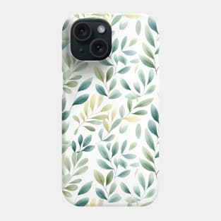 Leaves Watercolor Pattern #1 Phone Case