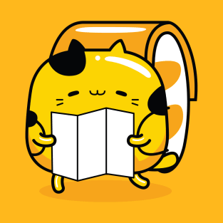 yellow cat traveler profession T-Shirt