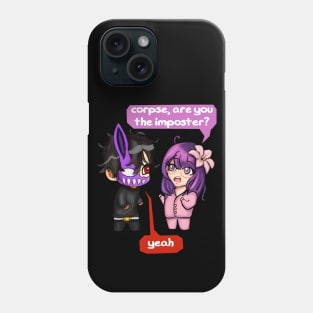 Corpse Husband and Lilypichu Chibi Phone Case