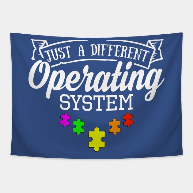 Just a different operating system - Autistic Tapestry by Horisondesignz