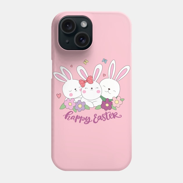 Easter Bunnies Phone Case by valentinahramov