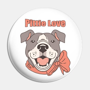 Pitbull T-shirts Pittie Love Pin