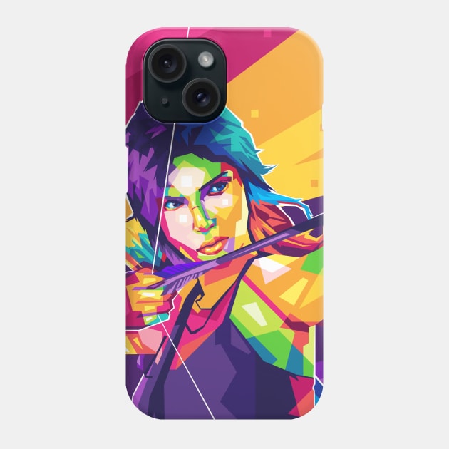 Popart Lara Croft Phone Case by Alanside