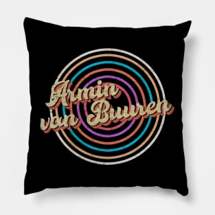 vintage circle line color Armin van Buuren Pillow