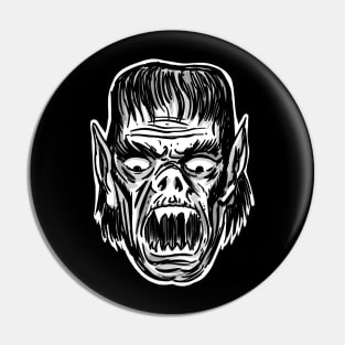 MONSTER HEAD HORROR Pin