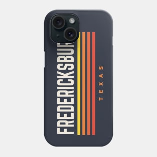 Fredericksburg Texas Retro Vintage Stripes Phone Case