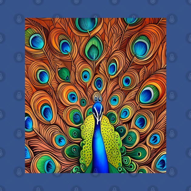 Art Nouveau Peacock 2 by RoxanneG