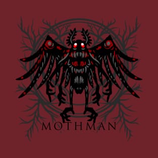 Mothman Cryptozoology West Virginia Cryptid Art T-Shirt