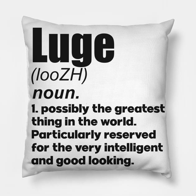 Luge girl coach gift. Perfect present for mother dad friend him or her Pillow by SerenityByAlex