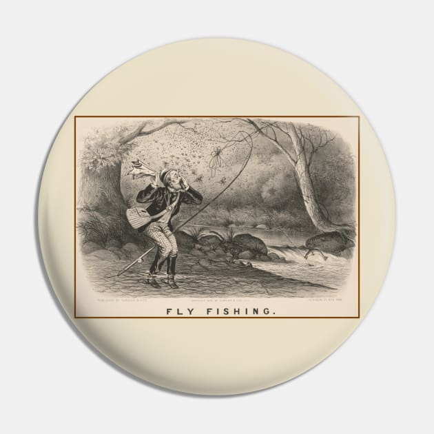 Classic Fly Fishing Pin by LP Designs