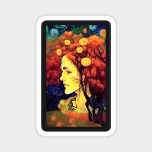 Goddess of Autumn Magnet