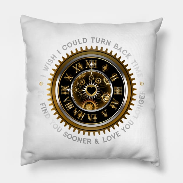 Turn Back Time Pillow by BrillianD