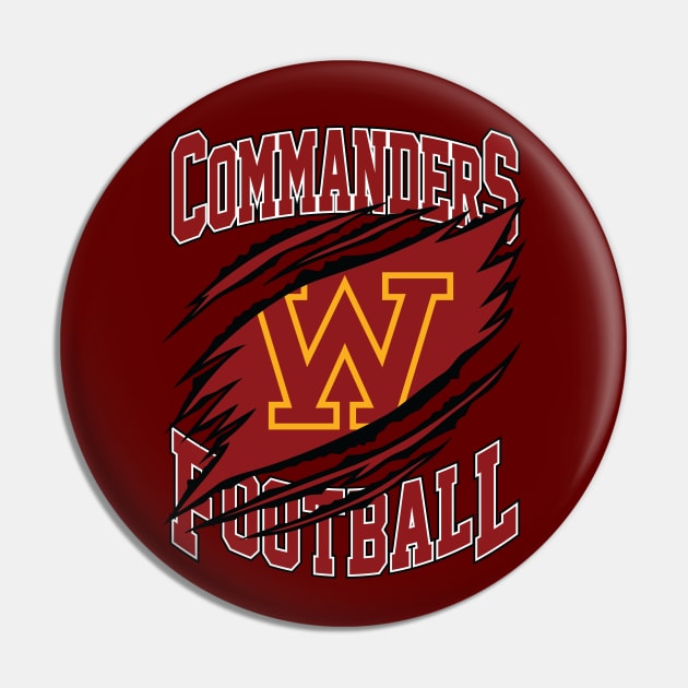 Washington Commanders Football Pin by Cemploex_Art