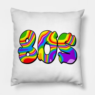 80S RAINBOW 1980 Retro Pillow