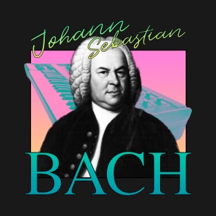 Johann Sebastian Bach - Retro 80's Neon Synth Band T-Shirt