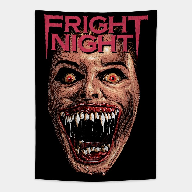 Fright Night, Horror, Cult Classic, Vampire Tapestry by PeligroGraphics