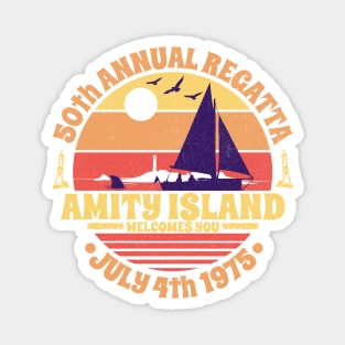 Amity Island 50th Annual Regatta July 4th 1975 Welcomes You Magnet