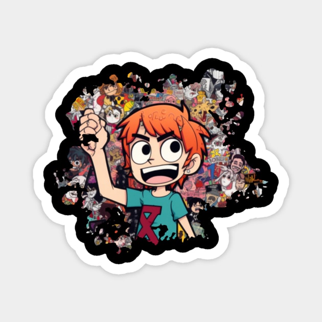 Scott Pilgrim Patern Magnet by Pixy Official