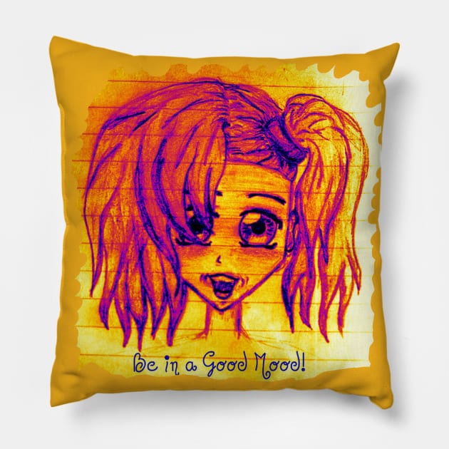 Be in a good mood! Pillow by Evgeniya
